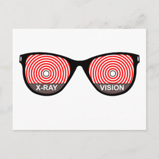 X-Ray Vision Glasses Postcard Postkarte