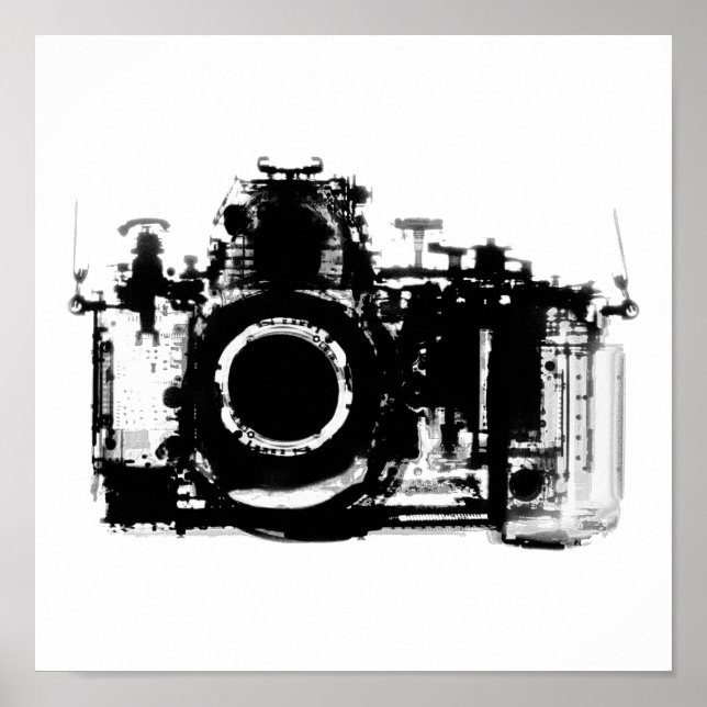 X-RAY VISION KAMERA - SCHWARZ & WEISS POSTER (Vorne)