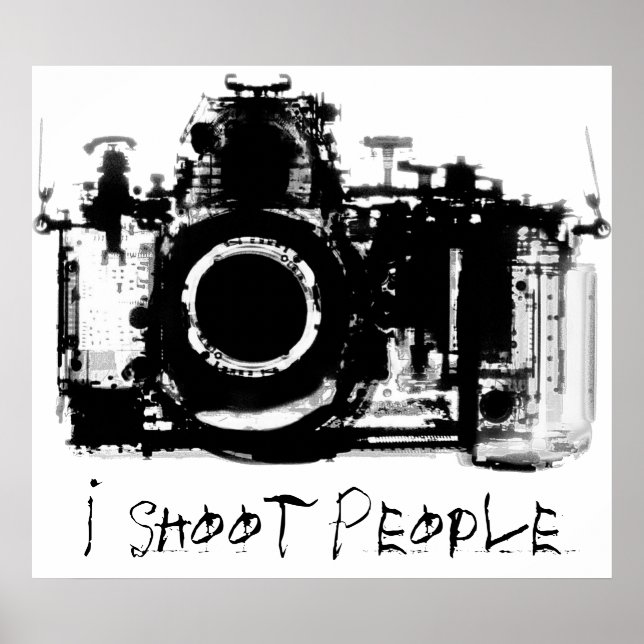 X-RAY VISION KAMERA - SCHWARZ & WEISS POSTER (Vorne)