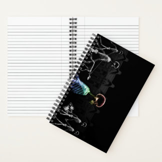 X-Ray Vision Skeleton City Scene Notebook Notizbuch