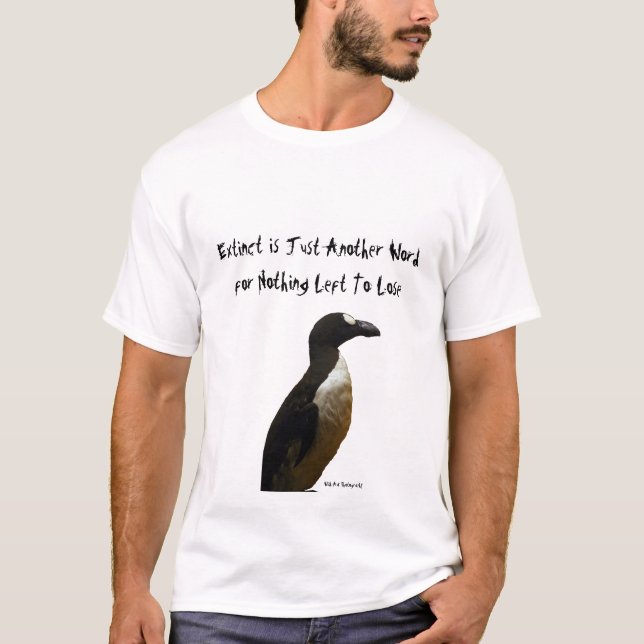 X-tinction! Großer Auk T-Shirt (Vorderseite)