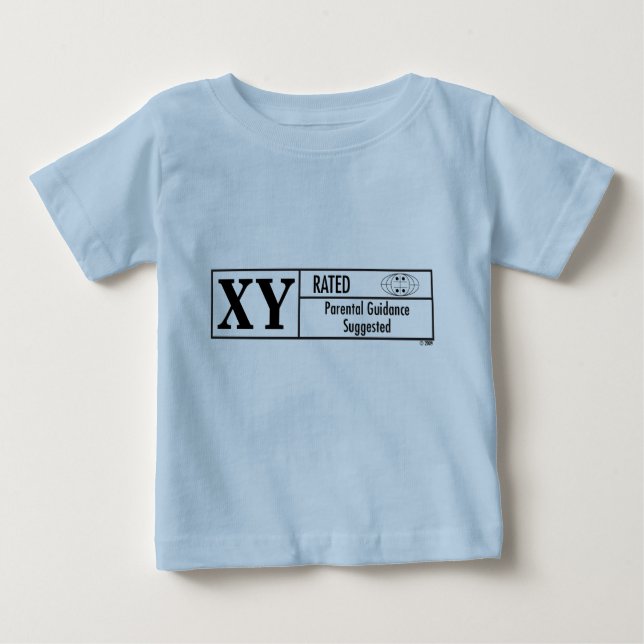 X-ybewertetes Baby T-shirt (Vorderseite)