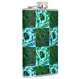 Xadrez verde e azul céu ou ciano, com retângulos? flachmann