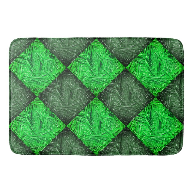 Xadrez verde falsa grama ou folhas de coqueiro. badematte (Vorderseite)