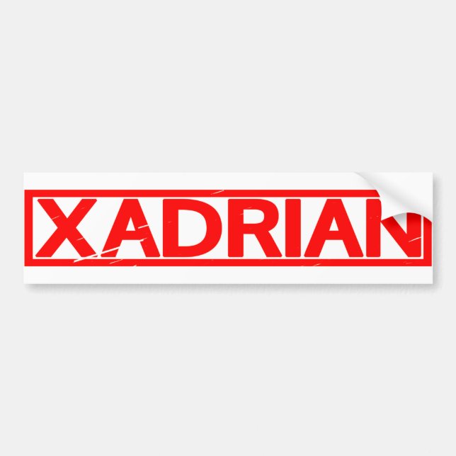 Xadrianische Briefmarke Autoaufkleber (Vorne)