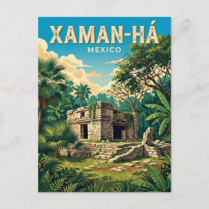 Xaman-Há Ruinen Mexiko Postkarte