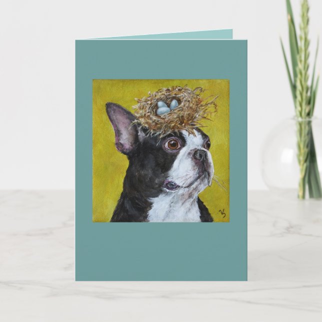 Xan die Boston Terrier Card Karte (Vorderseite)