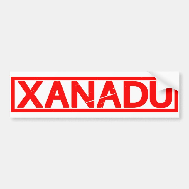 Xanadu Briefmarke Autoaufkleber (Vorne)