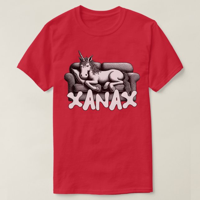 Xanax High Unicorn T-Shirt (Design vorne)