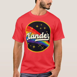 Xander Regenbogen im Vintagen Weltraumstil T-Shirt