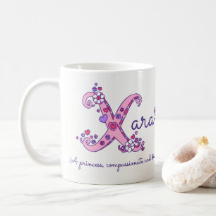 Xara personalisierte X Monogramm-Tasse Kaffeetasse