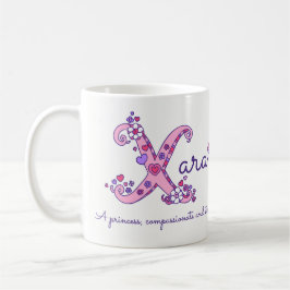 Xara personalisierte X Monogramm-Tasse Kaffeetasse