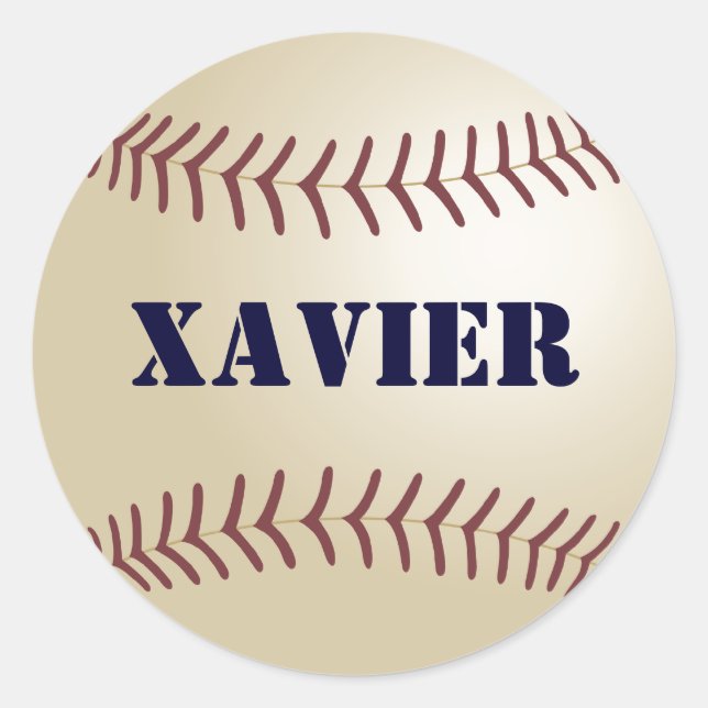 Xavier Baseball Sticker / Siegel (Vorderseite)