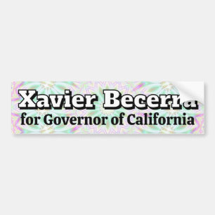 Xavier Becerra als Gouverneur von Kalifornien Autoaufkleber