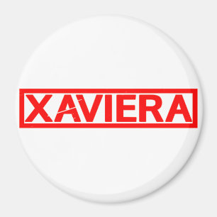 Xaviera-Briefmarke Magnet