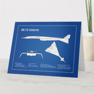 XB-70 Valkyrie - Flugzeugkonzepte ABD Dankeskarte