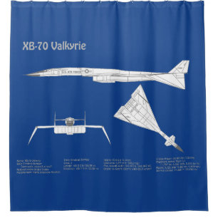 XB-70 Valkyrie - Flugzeugkonzepte ABD Duschvorhang