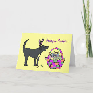 XB- Happy Osterhundkarte Feiertagskarte
