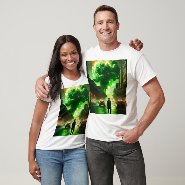 Xbox-Logo mit Neon Green Smoke beidseitig T-Sh T-Shirt (Unisex)