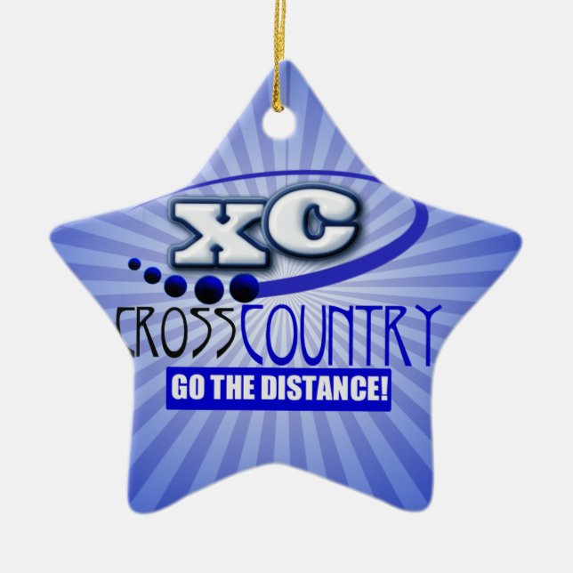 XC GEHEN CROSS COUNTRY DER ABSTAND KERAMIKORNAMENT (Vorne)