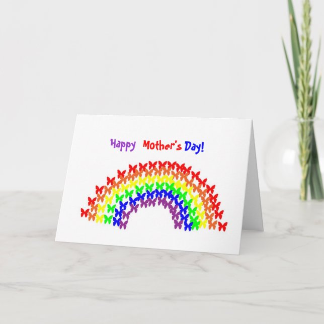 XC- Heureux, fête des mères ! Carte Rainbow (Devant)