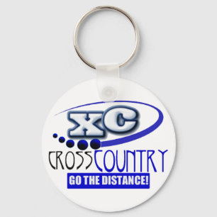 XC MOTTO - gehen der Abstand - CROSS COUNTRY Schlüsselanhänger