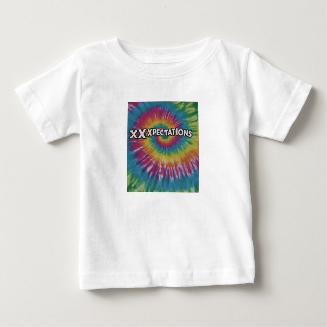 "Xceed Xpectations." in mehrfarbiger Farbe: Baby T-shirt (Vorderseite)