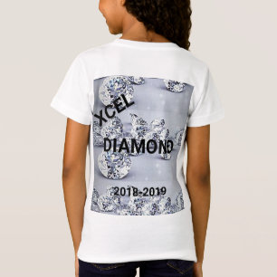 Xcel Diamond Girls Gymnastik Personalisierter T -  T-Shirt