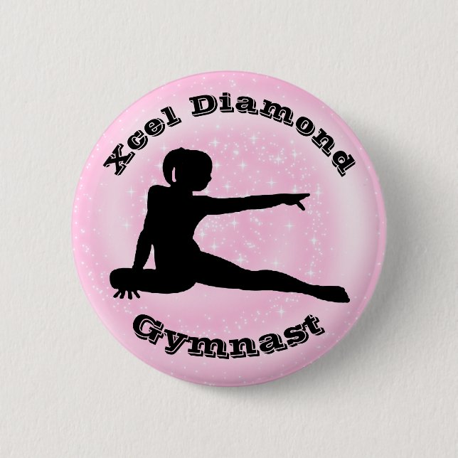 Xcel Diamond Gymnast - Gymnastikschaltfläche für M Button (Vorderseite)