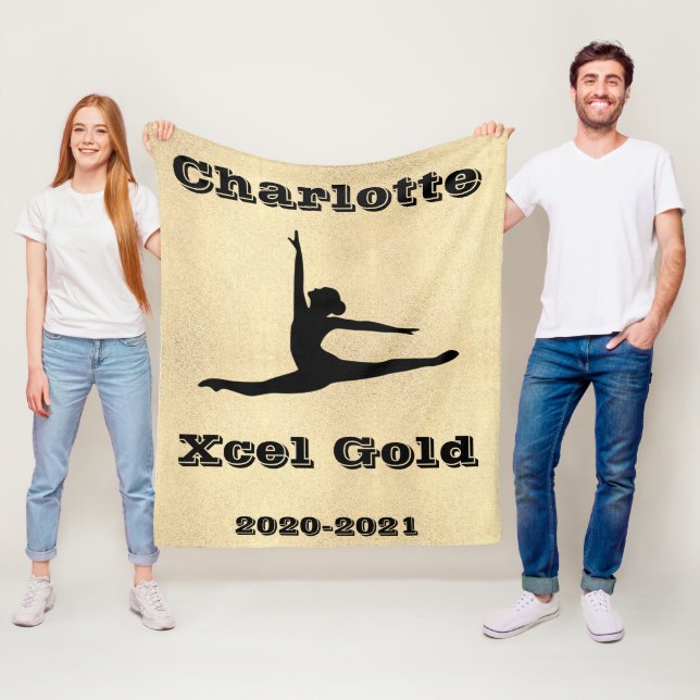 Xcel Gold Gymnastik Girls Fleece Blanket (Beispiel)