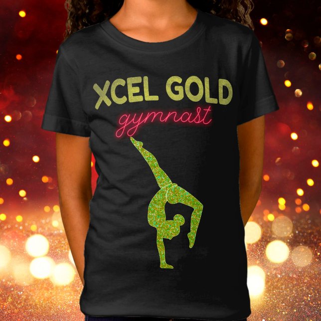 Xcel Gold Gymnastik T - Shirt (Von Creator hochgeladen)