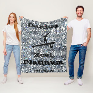 Xcel Platinum Gymnastik Custom Fleece Blanket