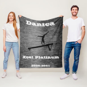 Xcel Platinum Gymnastik Custom Fleece Blanket