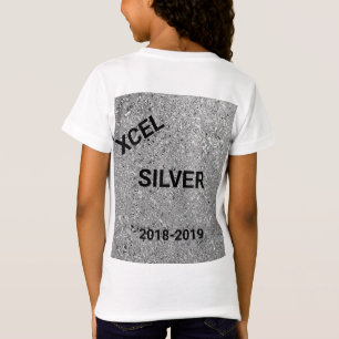 Xcel Silver Girls Gymnastik Custom T - Shirt