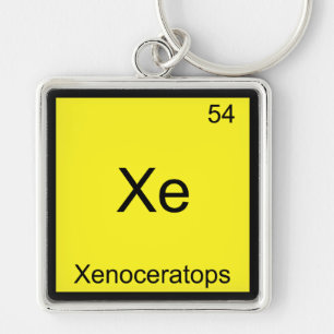 Xe - Xenoceratops Lustige Chemie-Element-Symbol Schlüsselanhänger