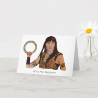 Xena für die Grußkarte des Präsidenten
