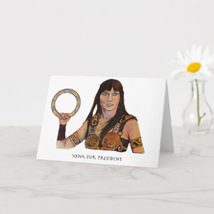 Xena pour la carte de voeux du président