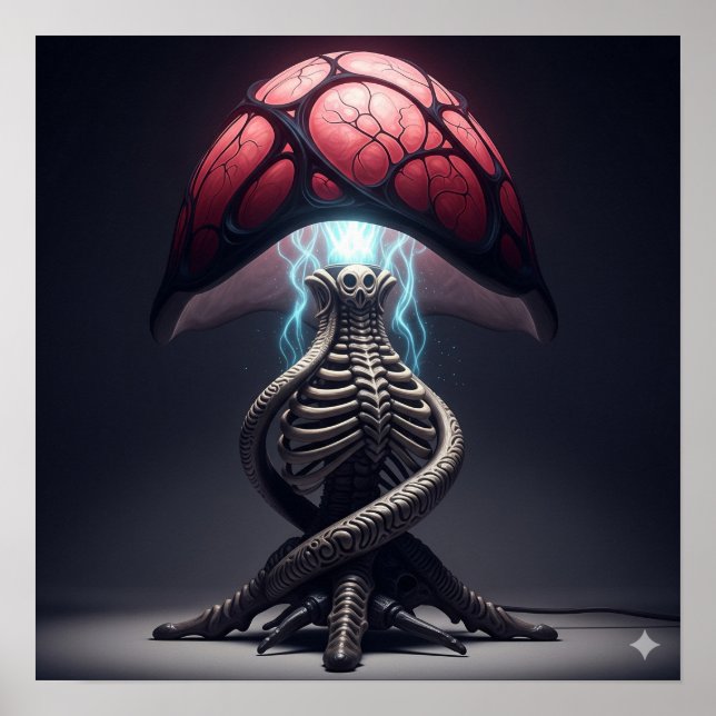 Xeno Art Table Lamp Poster (Vorne)