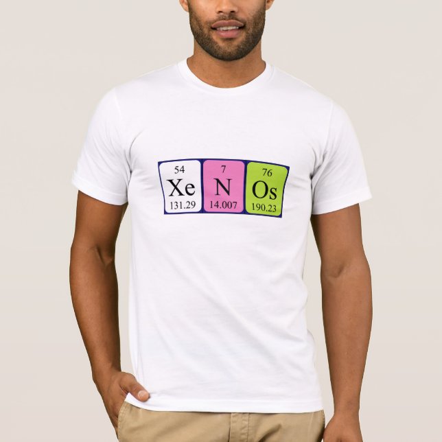 Xenos Namen-Shirt periodischer Tabelle T-Shirt (Vorderseite)