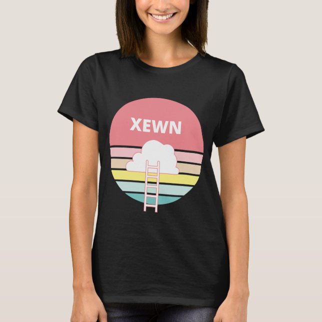 XEWN- Bedeutet Traum auf Kurdisch. Rosa Sanset-Sti T-Shirt (Vorderseite)