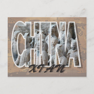 Xi'an, China Postkarte