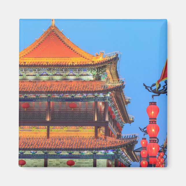 Xi'an City Wall Gebäude Magnet (Vorne)