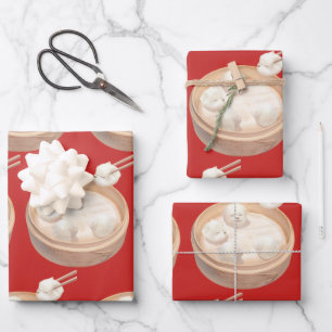 Xiao Long Bao Niedlich Illustration Geschenkpapier Set