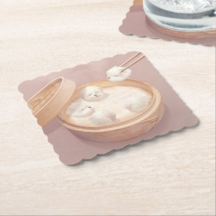 Xiao Long Bao Niedlich Illustration Untersetzer