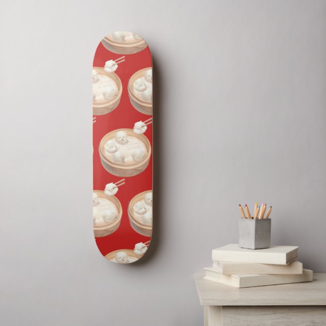 Xiao Long Bao Skateboard (Wandkunst)