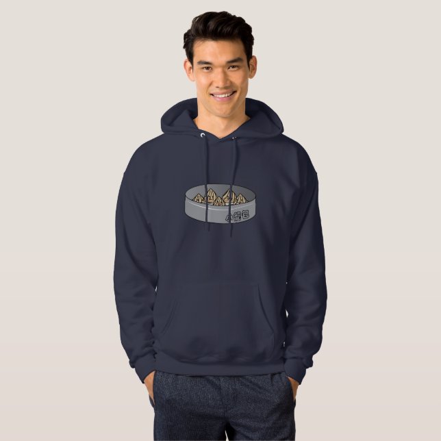 Xiaolongbao chinesisches Suppen-Mehlkloß-Dim Hoodie (Vorne ganz)