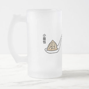 Xiaolongbao chinesisches Suppen-Mehlkloß-Dim Mattglas Bierglas