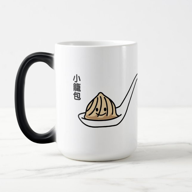Xiaolongbao chinesisches Suppen-Mehlkloß-Dim Verwandlungstasse (Links)