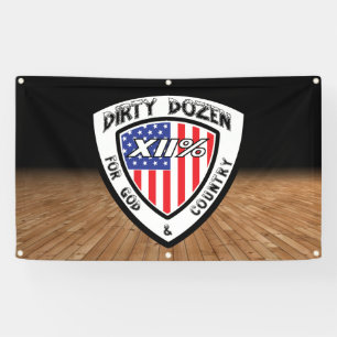 XII% schmutzige Dutzend treffende Fahne! Banner
