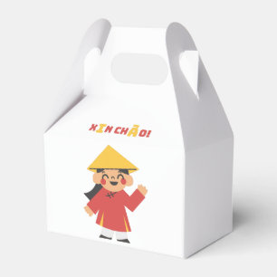 "Xin Chào" Niedliche vietnamesische Geschenkboxen Geschenkschachtel